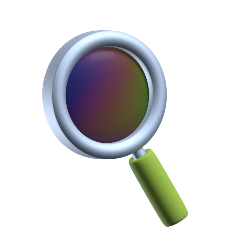 Magnifying Glass 3D Icon