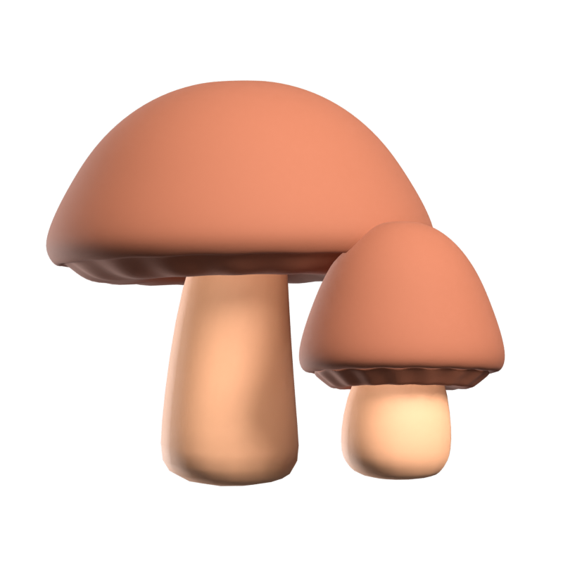 Mushroom 3D Icon