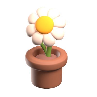 Blume 3D-Symbol 3D Graphic