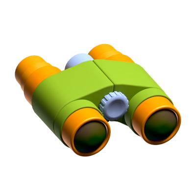 Icono binocular 3D 3D Graphic