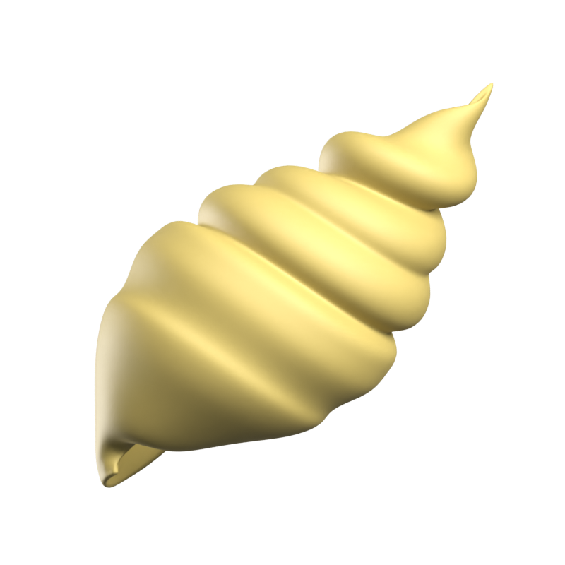 Seashell 3D Icon 3D Graphic