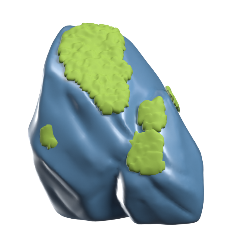 Rock 3D Icon 3D Graphic