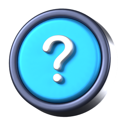 Question Animated 3D Icon 3D Graphic