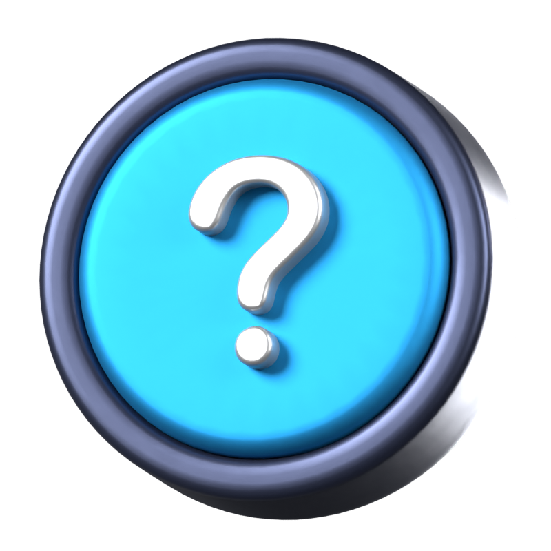 Question Animated 3D Icon 3D Graphic