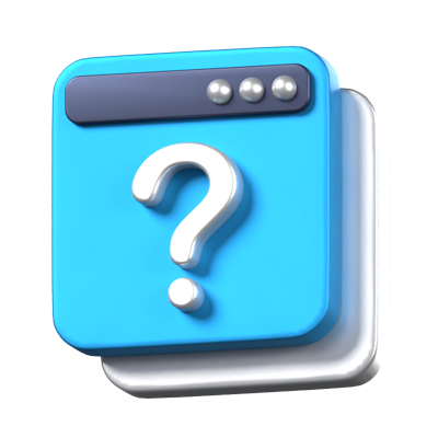 Question Animated 3D Icon 3D Graphic