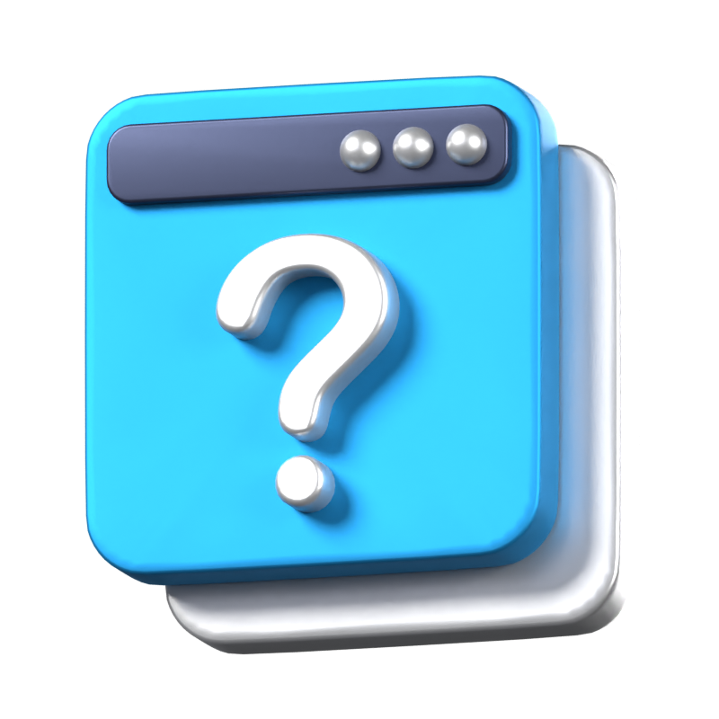 Question Animated 3D Icon 3D Graphic