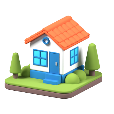 House Animated 3D Icon 3D Graphic