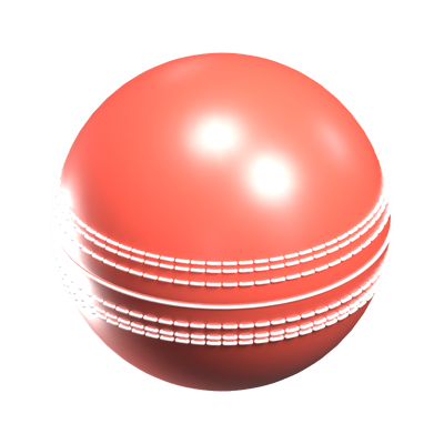 Cricket Ball 3D Icon 3D Graphic