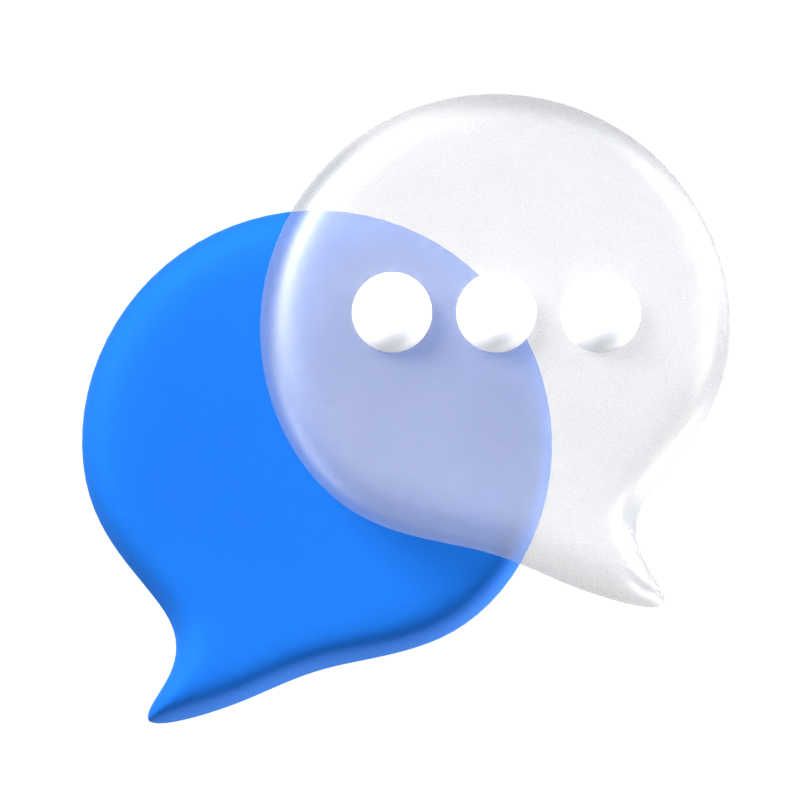 Chat Animated 3D Icon 3D Graphic