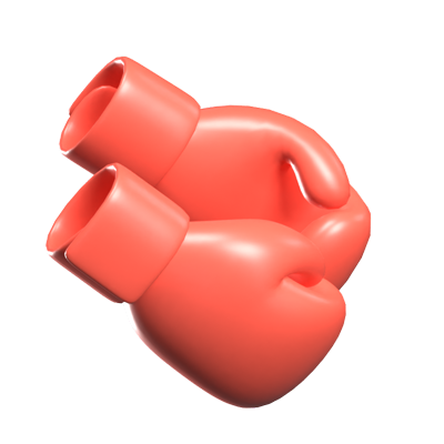 Boxing Gloves 3D Icon 3D Graphic