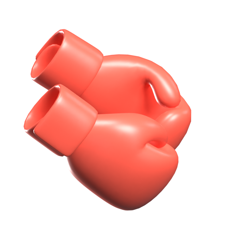 Ícone 3D de luvas de boxe 3D Graphic