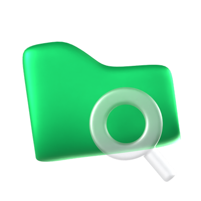 Searching Animated 3D Icon 3D Graphic