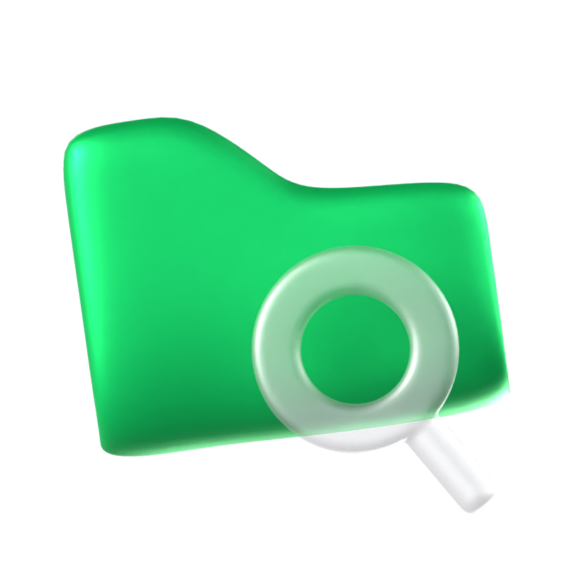 Searching Animated 3D Icon 3D Graphic