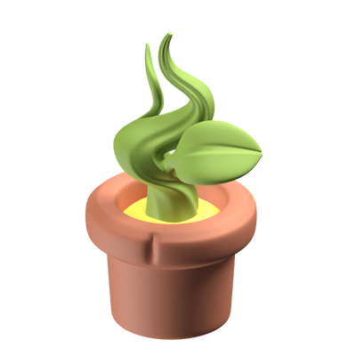 planta icono 3d 3D Graphic