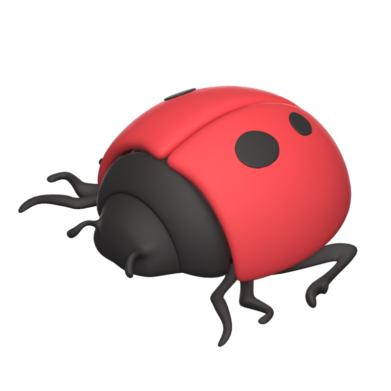 Lady Bug Icono 3D 3D Graphic