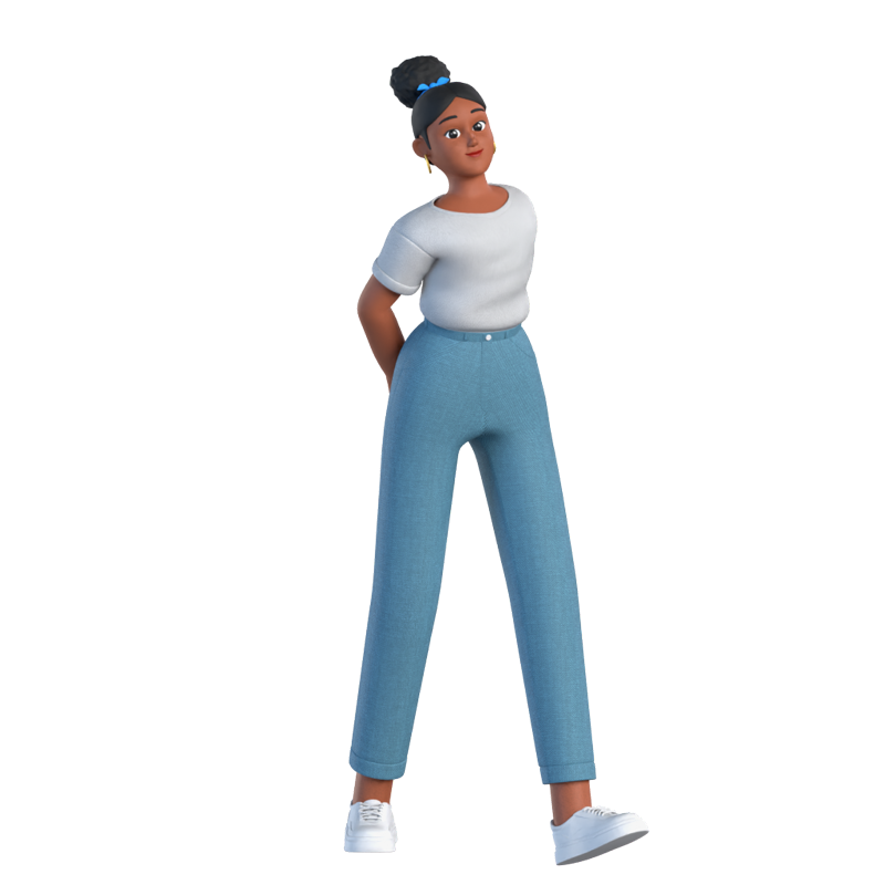 Kelly Copywriter 3D Character