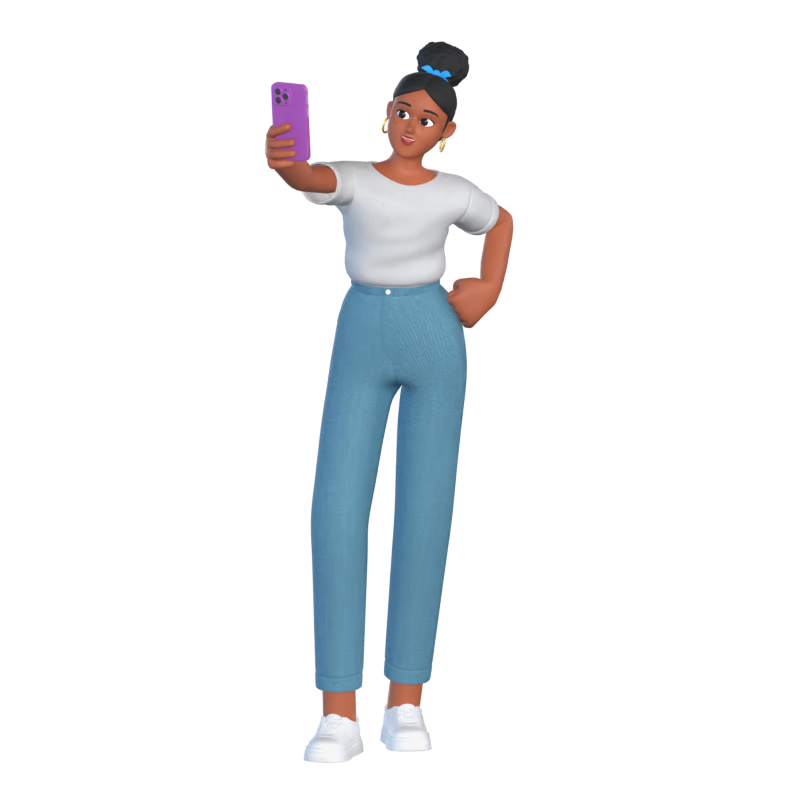 Kelly Copywriter 3D Character