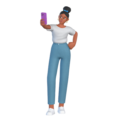 Kelly Copywriter 3D Character 3D Graphic