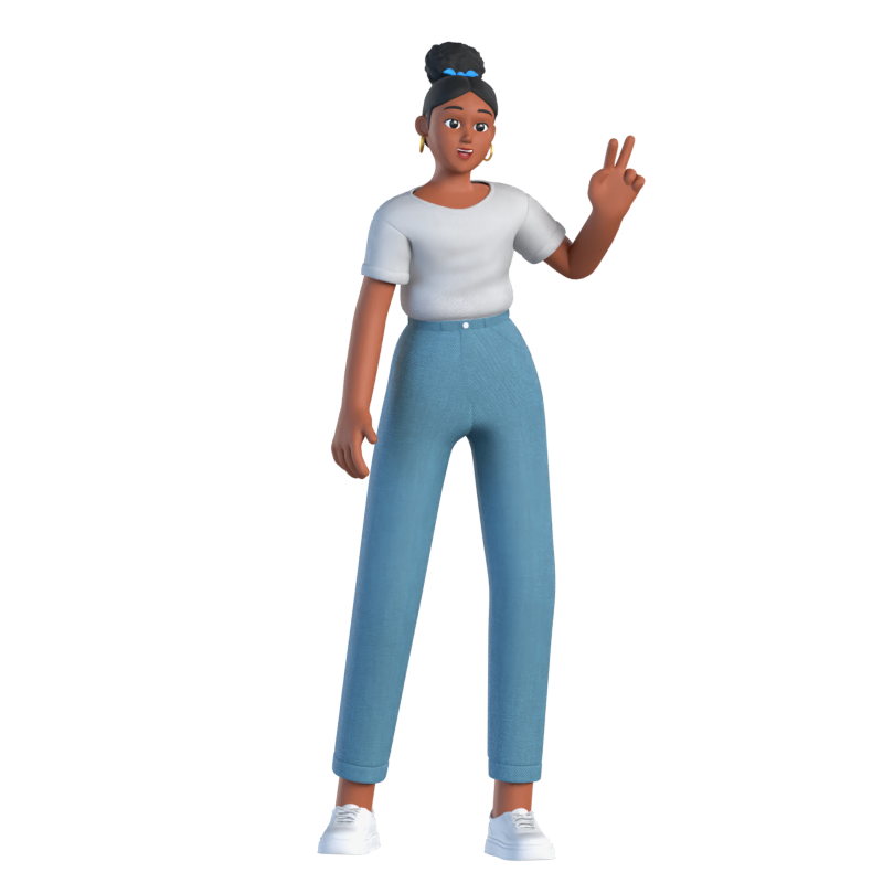 Kelly Copywriter 3D Character 3D Graphic