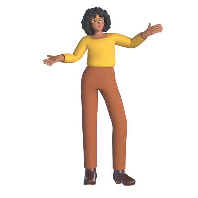 Ashley Social Media Manager 3D Character 3D Graphic