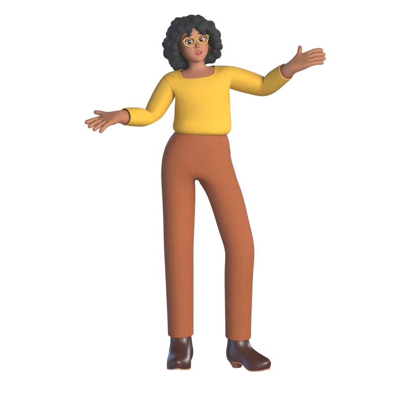 Ashley Social Media Manager 3D Character 3D Graphic