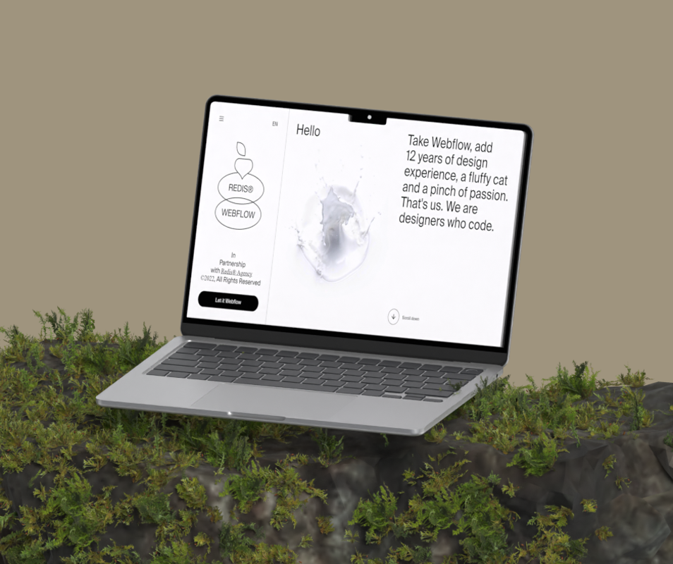 nature macbook air m2 3d mockup 3D Template