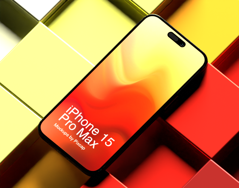 Futuristische Apple Geräte Set 3D Mockup