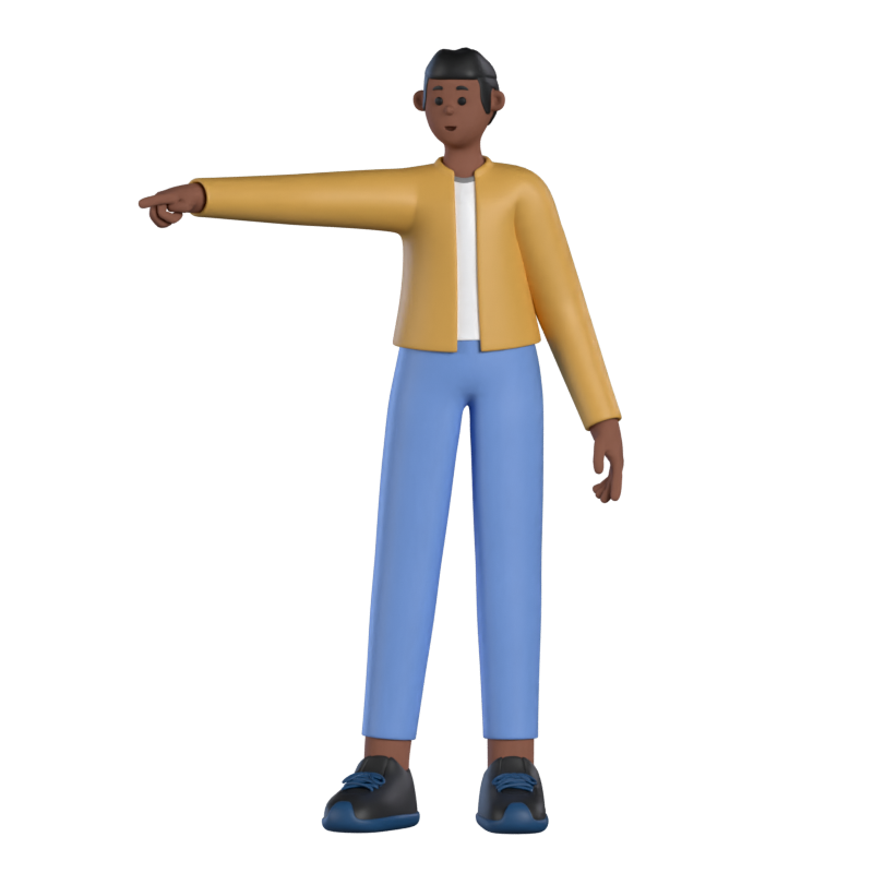 Personagem Casual Boy 3D 3D Graphic