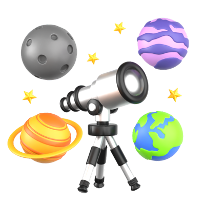 astronomía icono 3d 3D Graphic