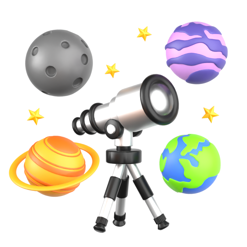 Astronomy 3D Icon 3D Graphic