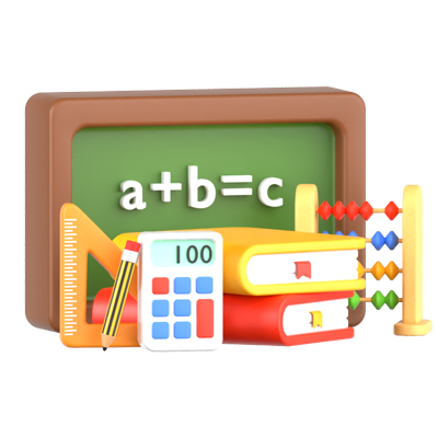 Mathematisches 3D-Symbol 3D Graphic