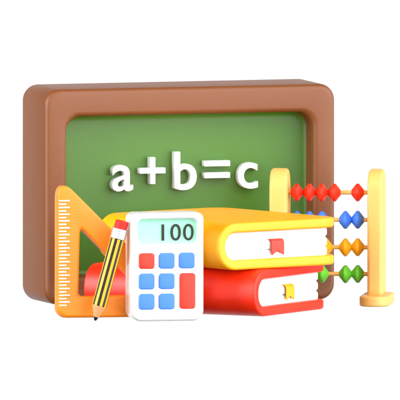 Ícone 3D de matemática 3D Graphic