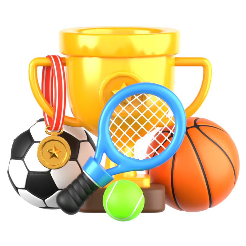 Sport 3D-Symbol 3D Graphic