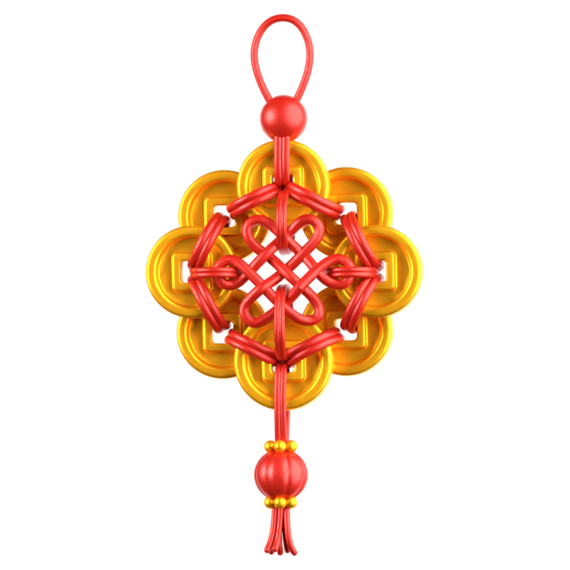 Chinese Ornament 3D Icon 3D Graphic