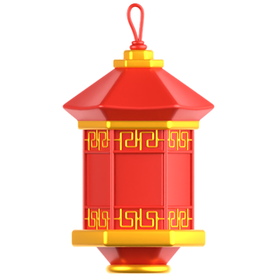 Chinese Lamp 3D Icon 3D Graphic