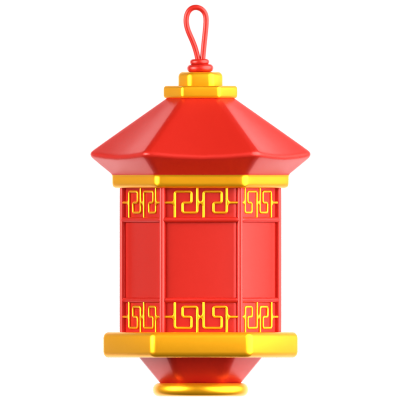 Chinese Lamp 3D Icon 3D Graphic