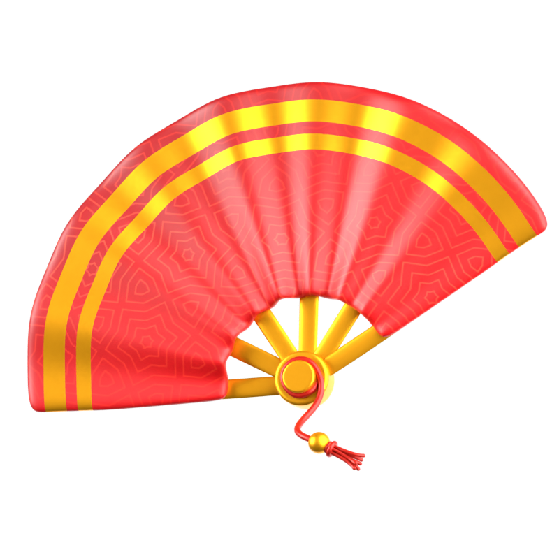 Chinese Fan 3D Icon