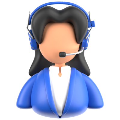 Female Customer Service 3D Icon 3D Graphic