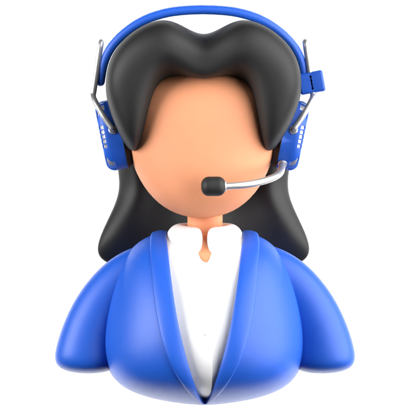 Female Customer Service 3D Icon 3D Graphic