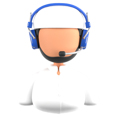 Moslem Male Customer Service 3D Icon 3D Graphic