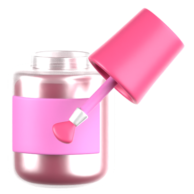 Nail Polish 3D Icon 3D Graphic