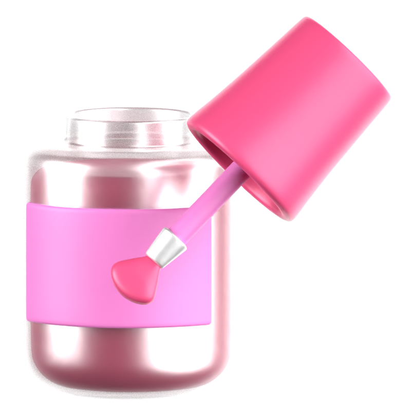 Nail Polish 3D Icon