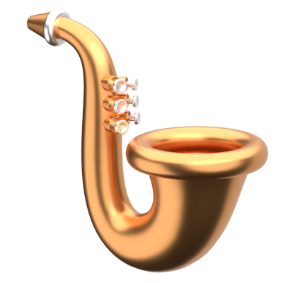 Saxophone 3D Icon 3D Graphic