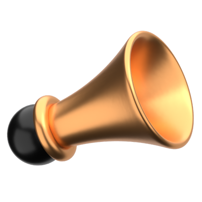 Small Horn Trumpet 3D Icon 3D Graphic