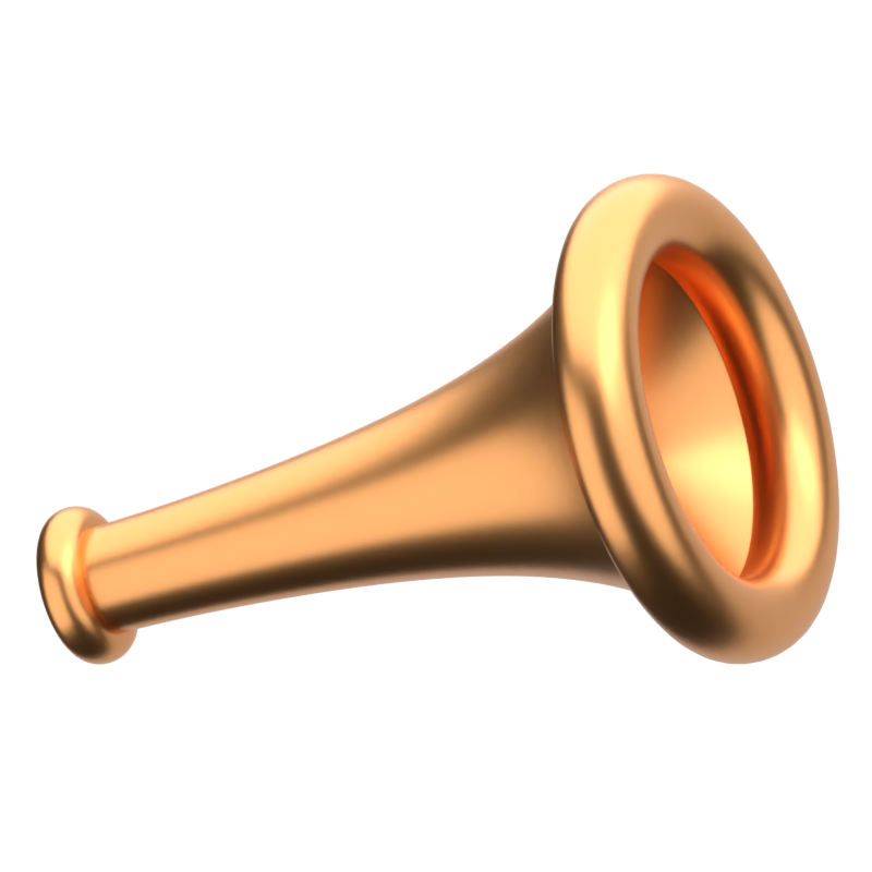 Regular Horn 3D Icon 3D Graphic