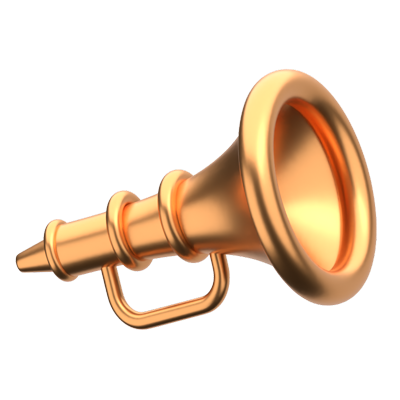 Short Trumpet 3D Icon 3D Graphic