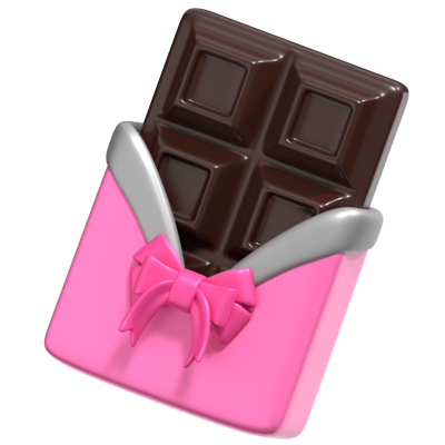 Chocolate 3D Icon 3D Graphic