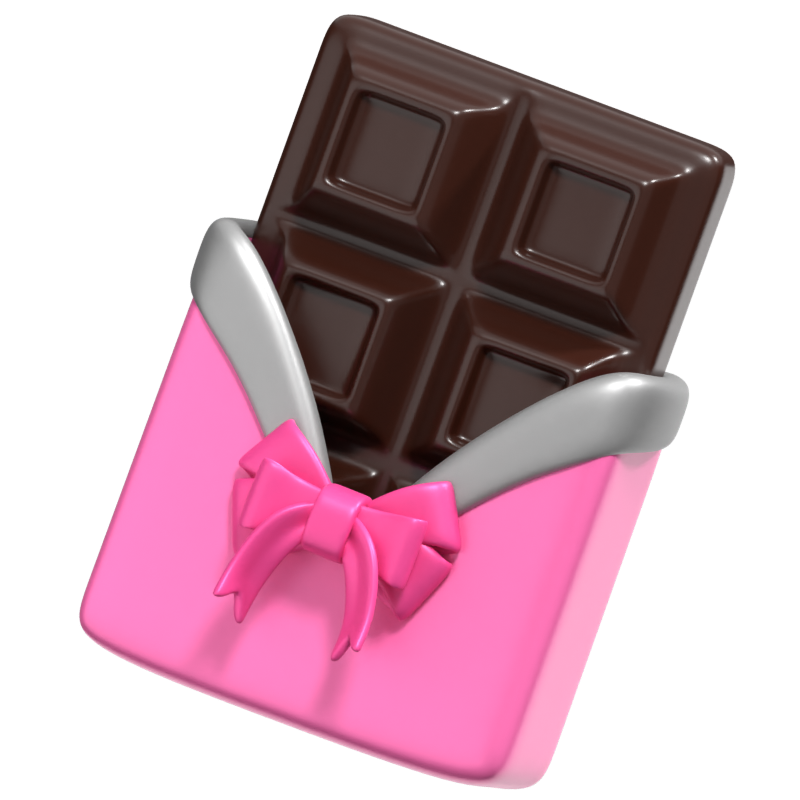 Chocolate 3D Icon 3D Graphic