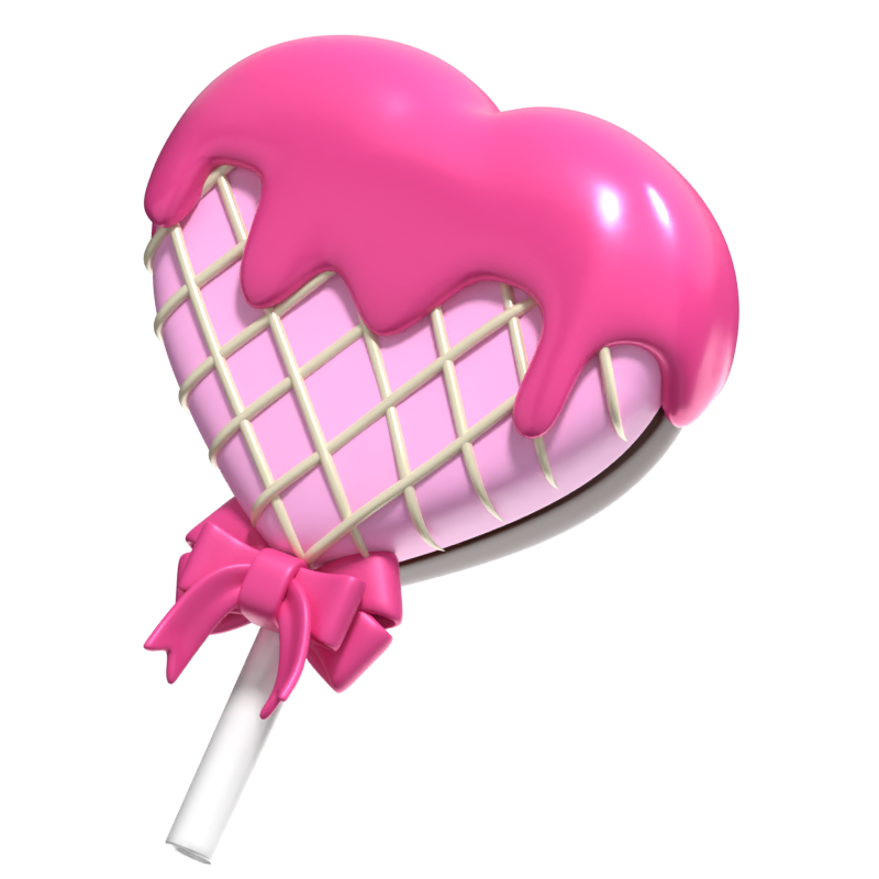 Heart Chocolate 3D Icon 3D Graphic