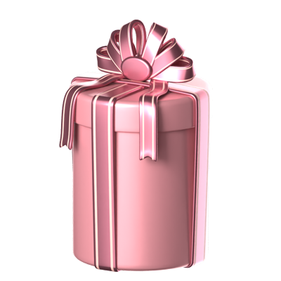 Stand Cylinder Giftbox 3D Icon 3D Graphic